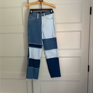 Patchwork Denim Jeans